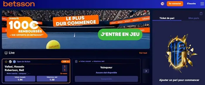 Betsson, bookmaker reconnu par l'ANJ
