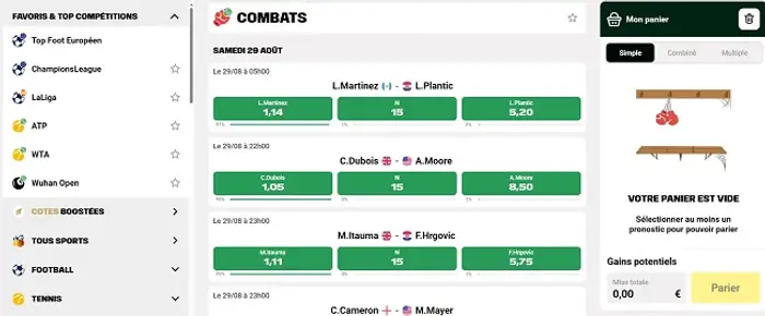 ParionsSport en ligne, plateforme FDJ
